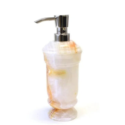 White Onyx Liquid Soap Dispenser - PoshaBella