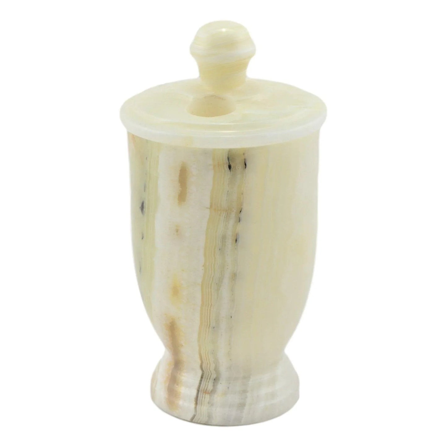 White Onyx Toothbrush Holder - PoshaBella