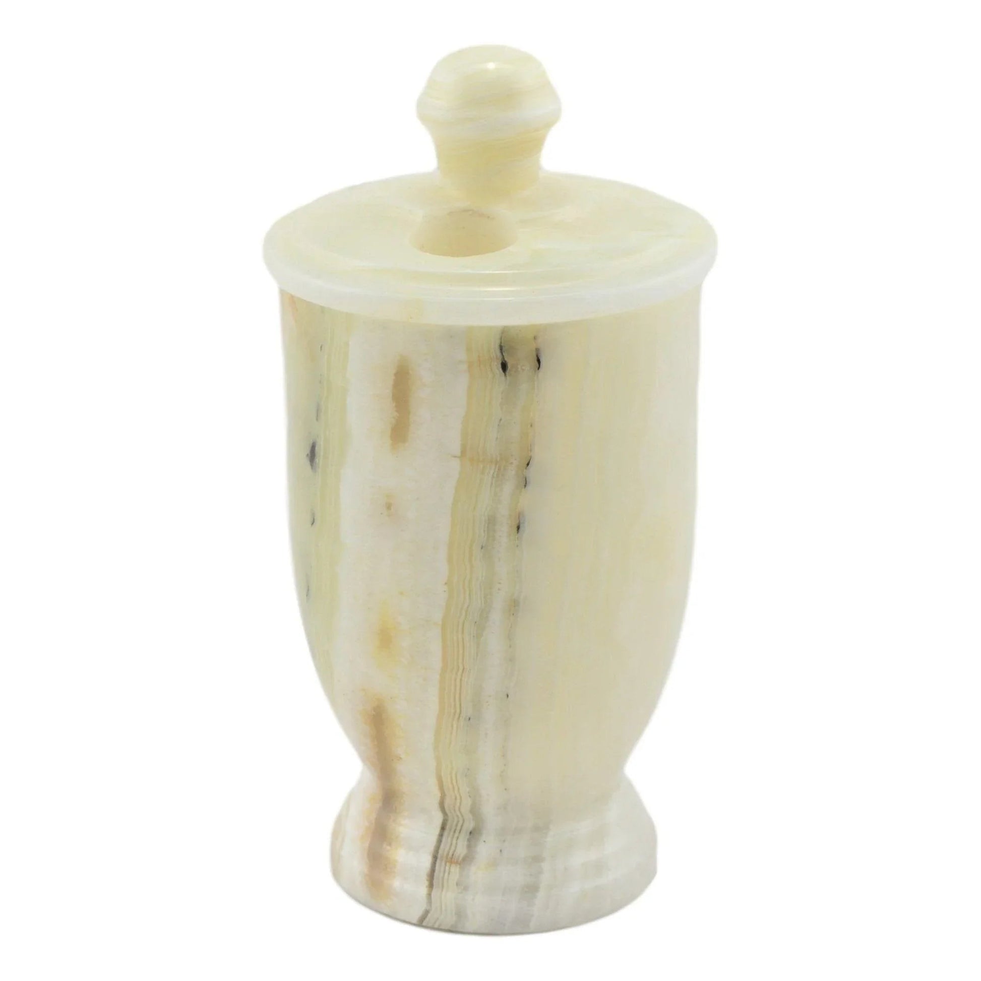 White Onyx Toothbrush Holder - PoshaBella