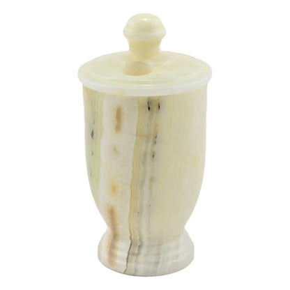 White Onyx Toothbrush Holder - PoshaBella