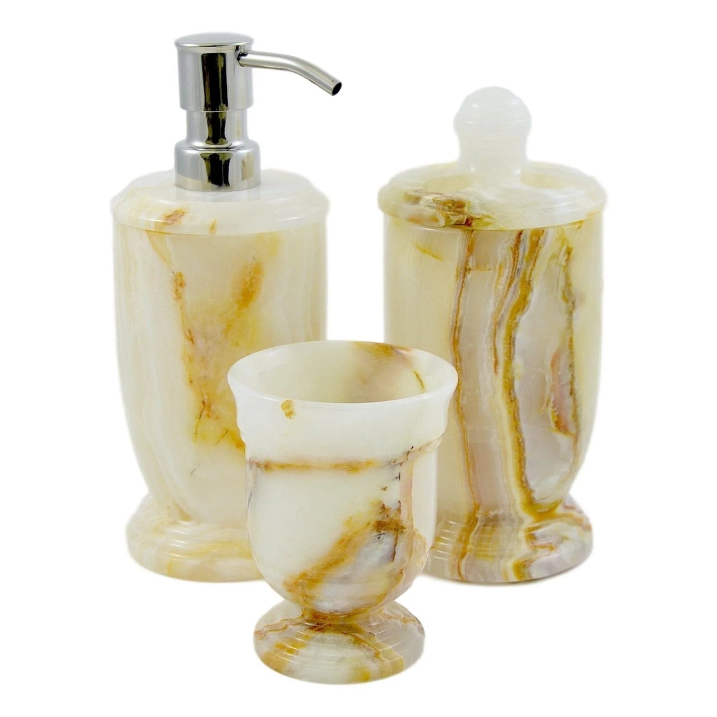 White Onyx Toothbrush Holder - PoshaBella