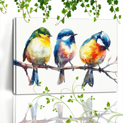 Canvas Painting - Colorful Wooden