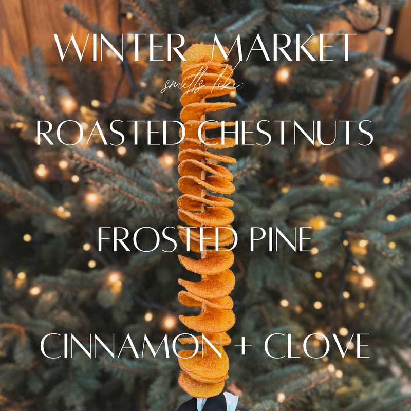 5 Wick White Wood Christmas Tree Bowl Candle - Winter Market