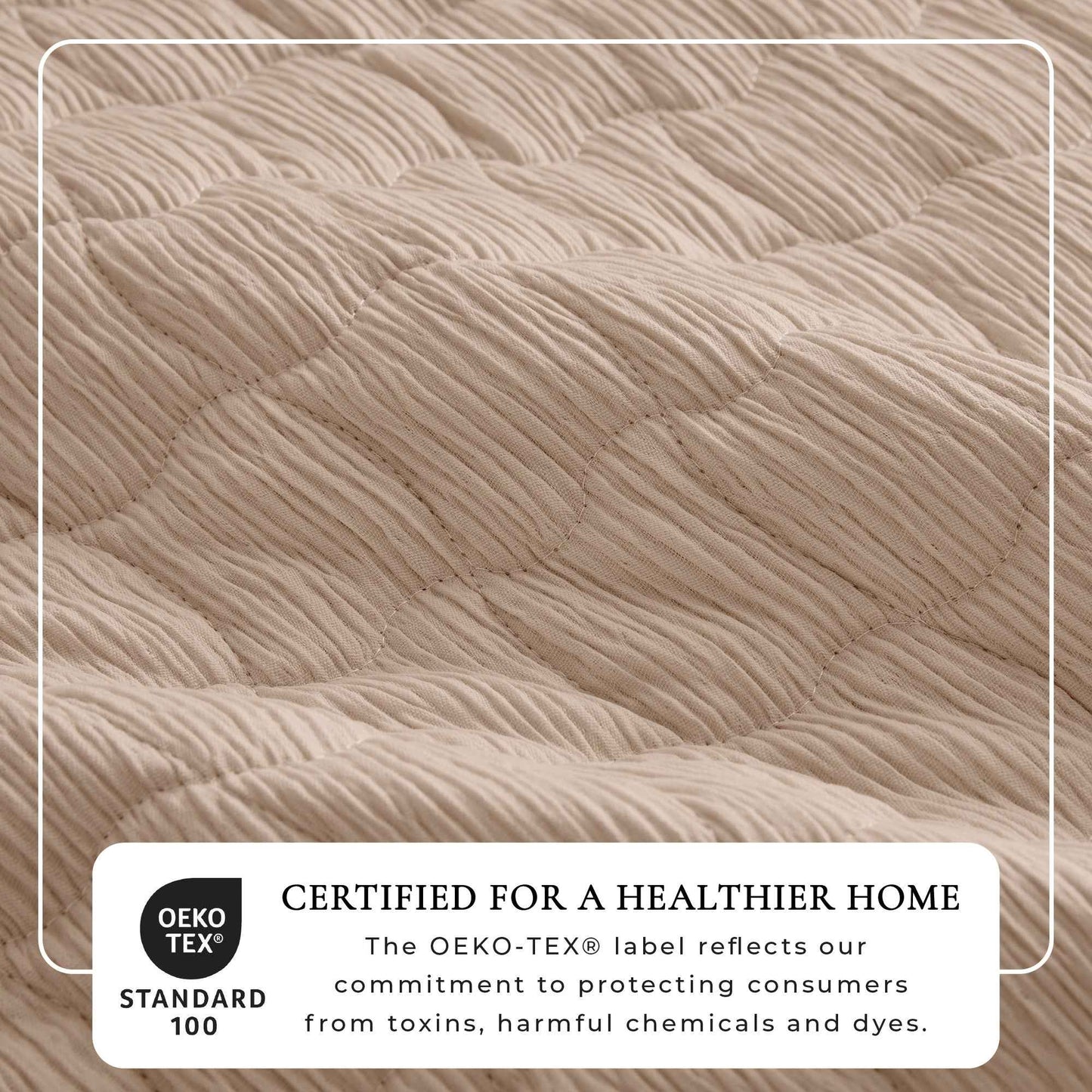 Gauze-Inspired Texture Quilt Set - Wave Stitch Collection