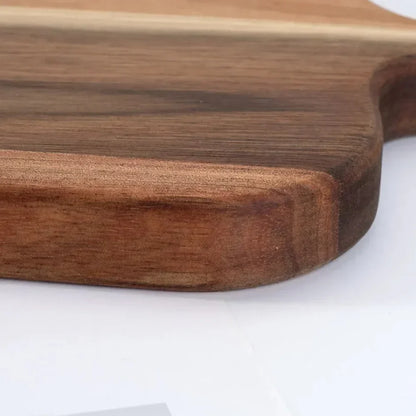 Wooden Cutting Board with Handle and Easy Grip Design