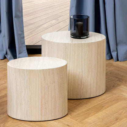 Wooden Oval Coffee Table Set with Multiple Colors