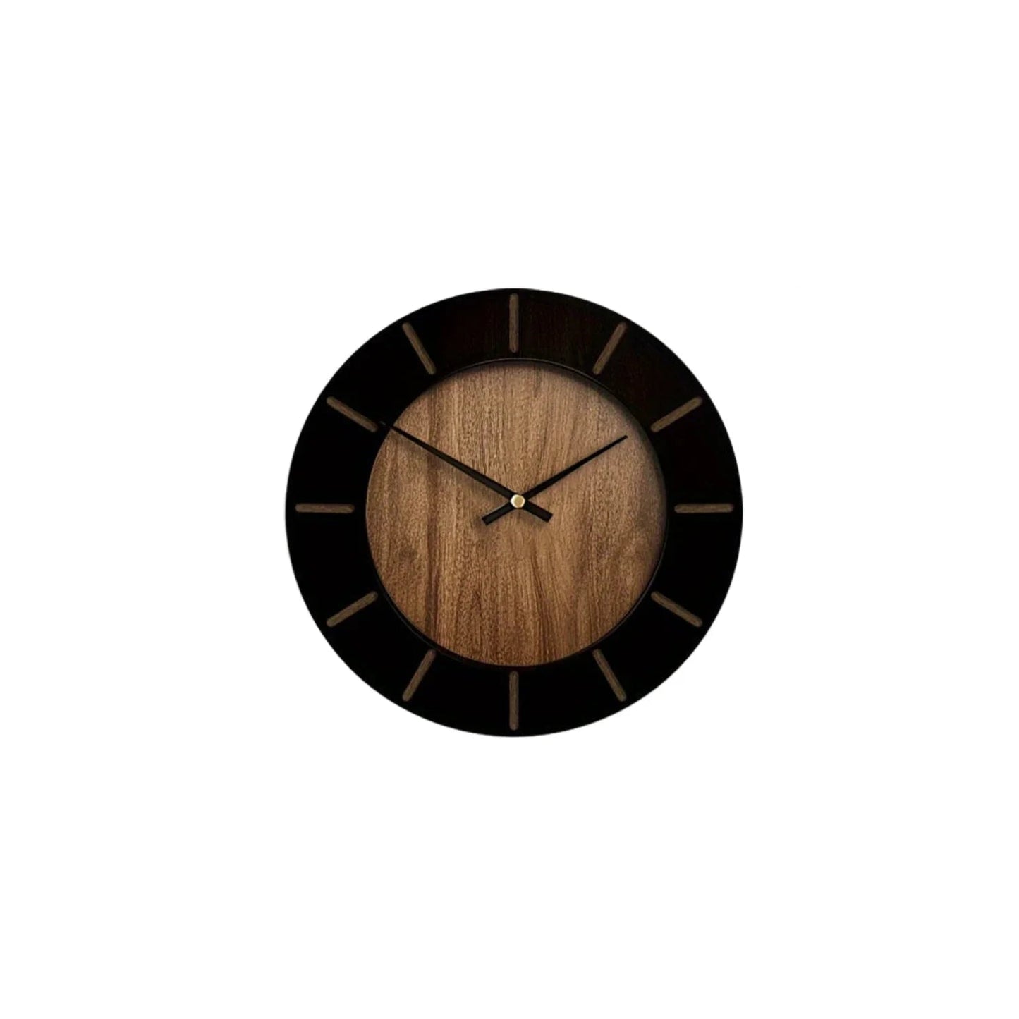 Wooden Silent Wall Clock with Vintage Design