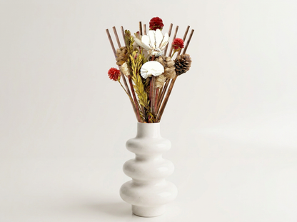 The Stacked Bubble Vase Reed Diffuser Gift Set, Gypsum White 9" Sunsum® Intentional Living