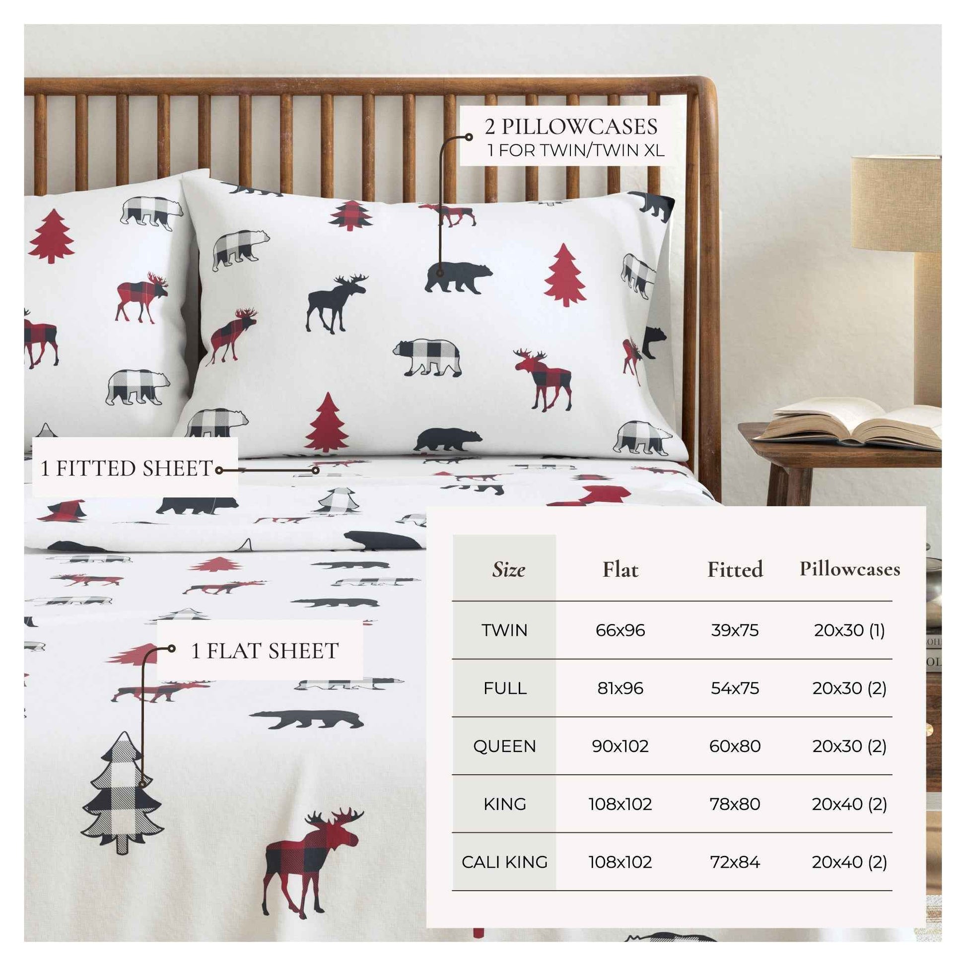 100% Turkish Cotton Flannel Sheet Sets - Boulder Collection