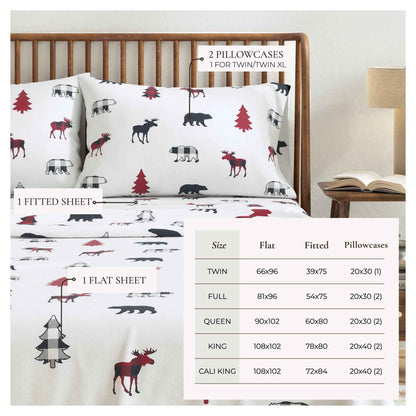 100% Turkish Cotton Flannel Sheet Sets - Boulder Collection