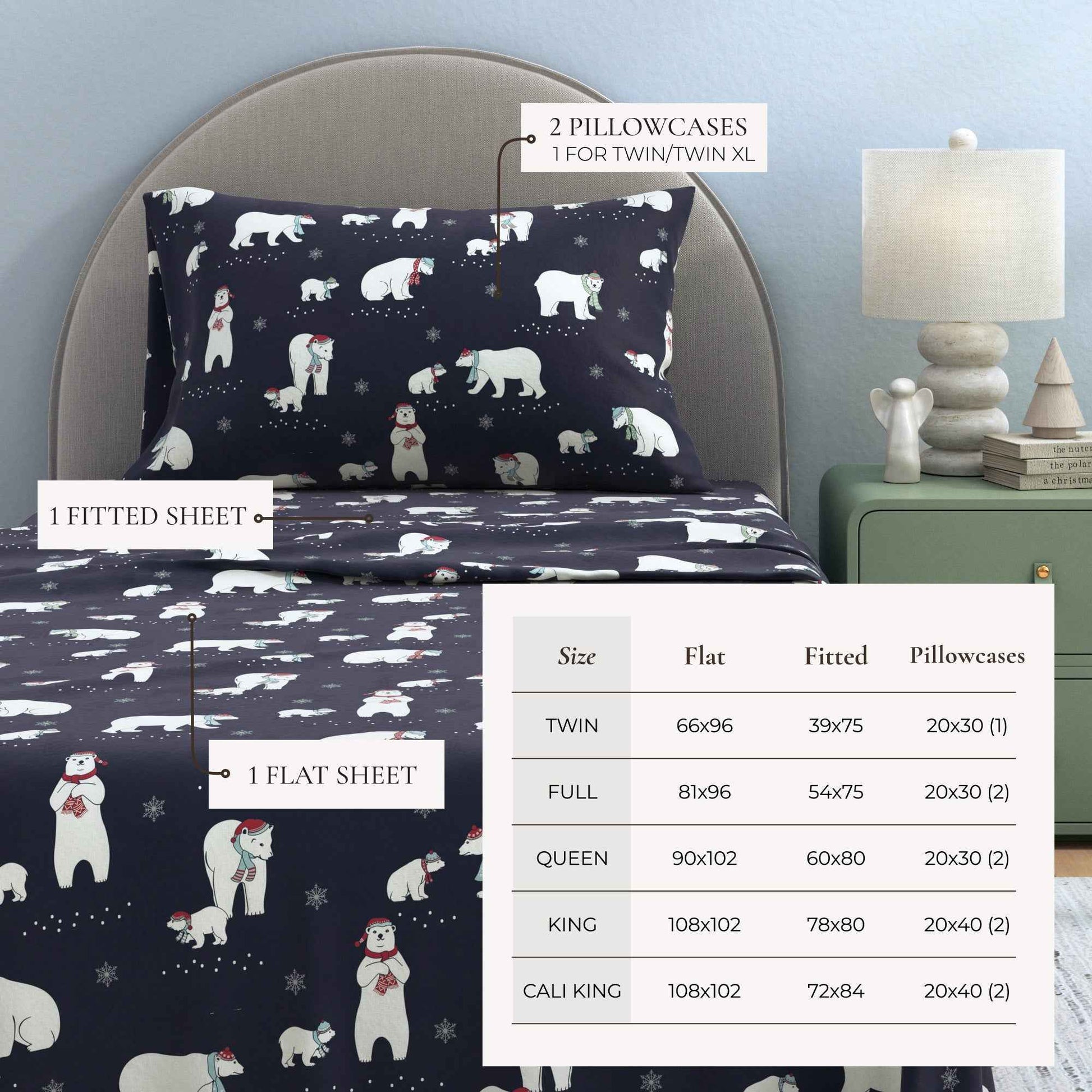 4-Piece Turkish Cotton Flannel Sheet - Whittaker Collection
