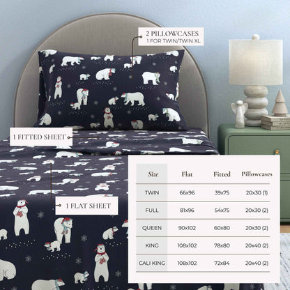 4-Piece Turkish Cotton Flannel Sheet - Whittaker Collection