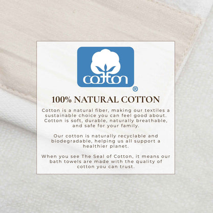 Cotton Linen-Like Border 6-Piece Towel Set - Priya Collection