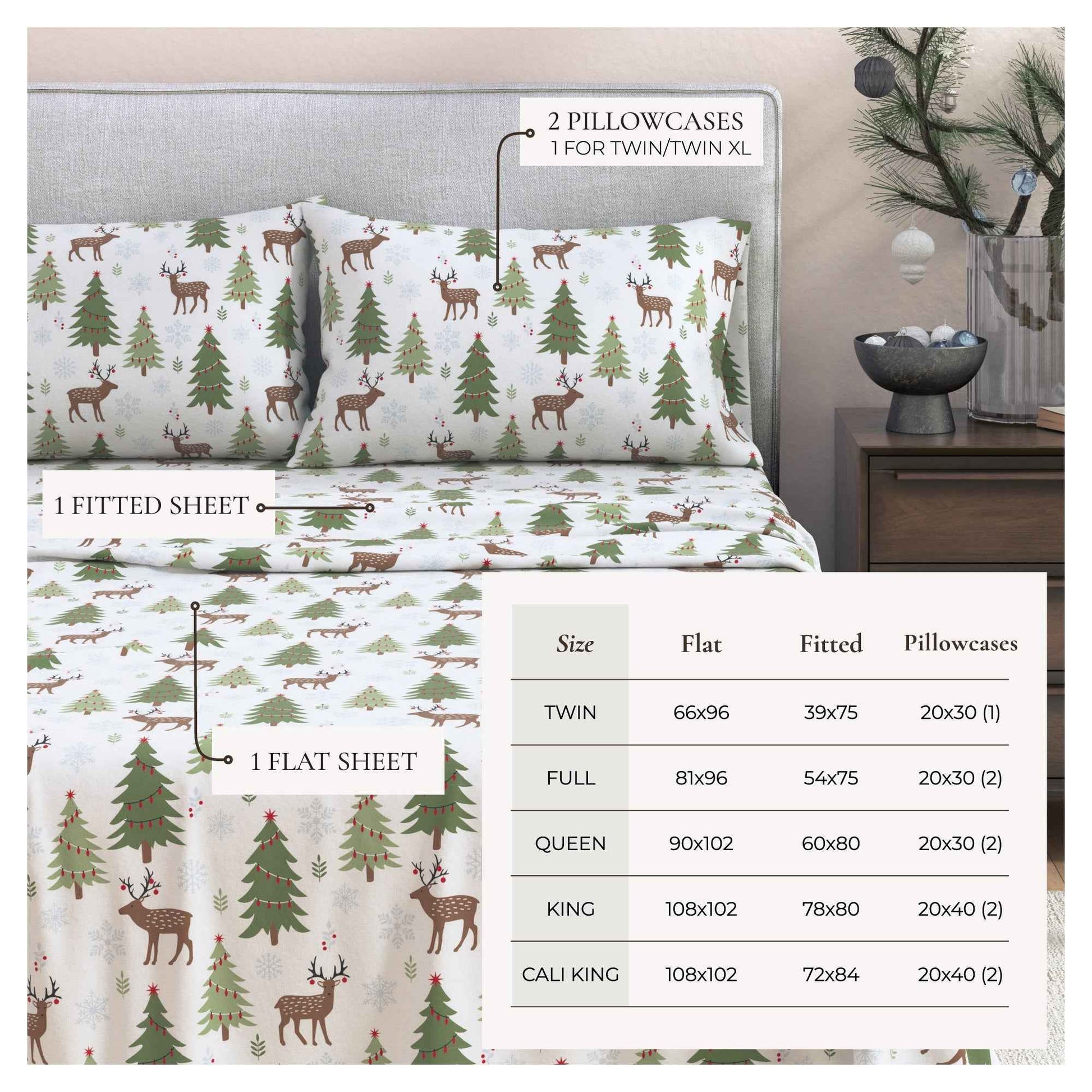 100% Turkish Cotton Flannel Sheet Sets - Boulder Collection