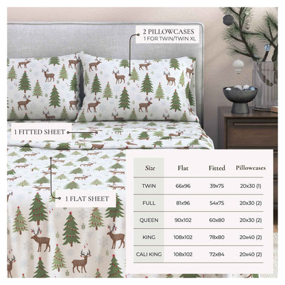 100% Turkish Cotton Flannel Sheet Sets - Boulder Collection