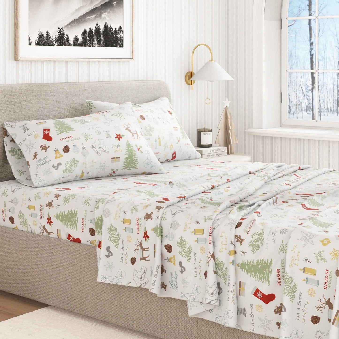 4-Piece Turkish Cotton Flannel Sheet - Whittaker Collection