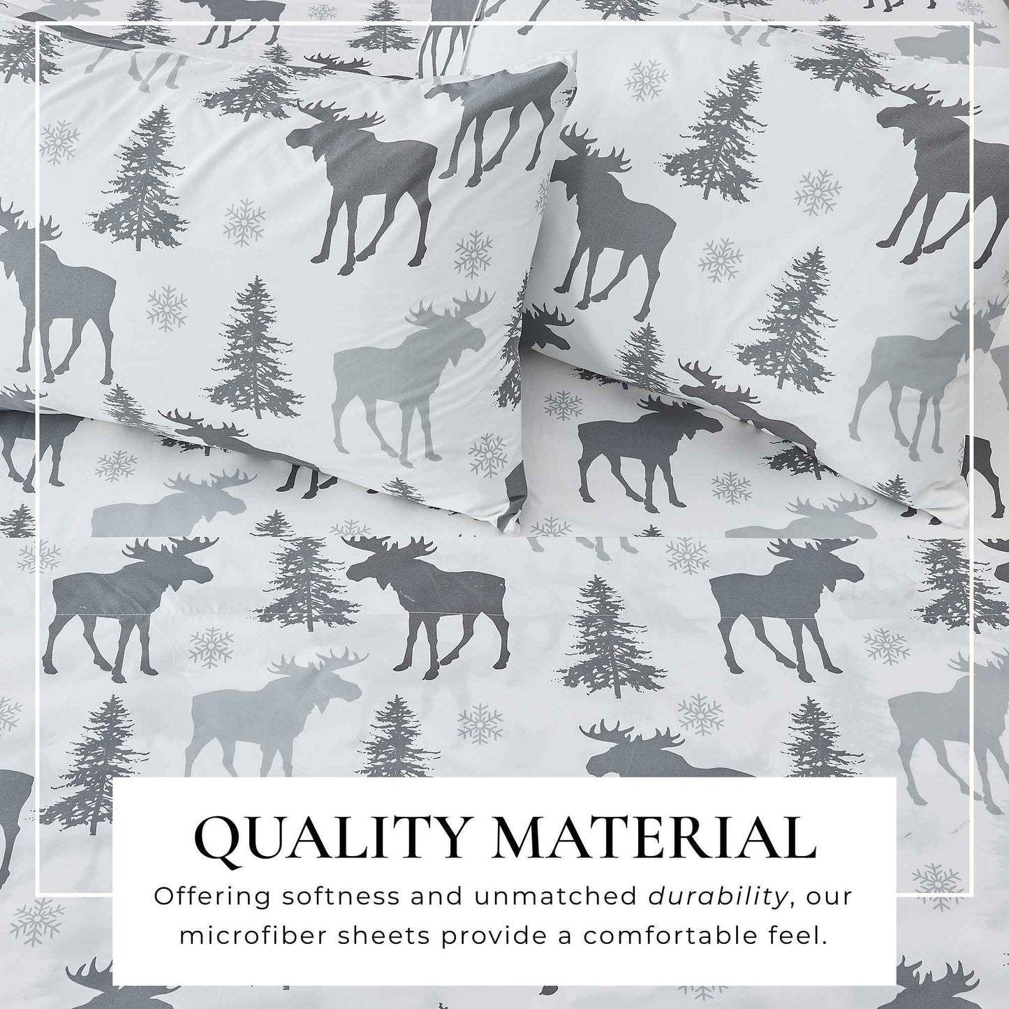 4-Piece Lodge Microfiber Sheet - Mountain Ridge Collection