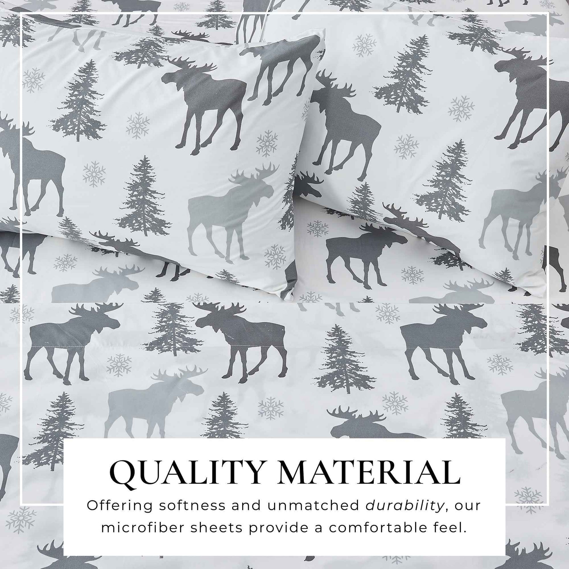 4-Piece Lodge Microfiber Sheet - Mountain Ridge Collection