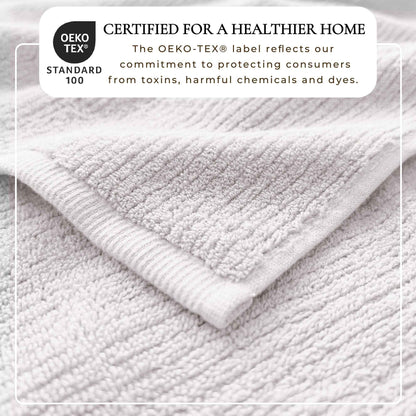 Turkish Cotton Ribbed 6-Piece Bath Towel Set - Georgiana Collection