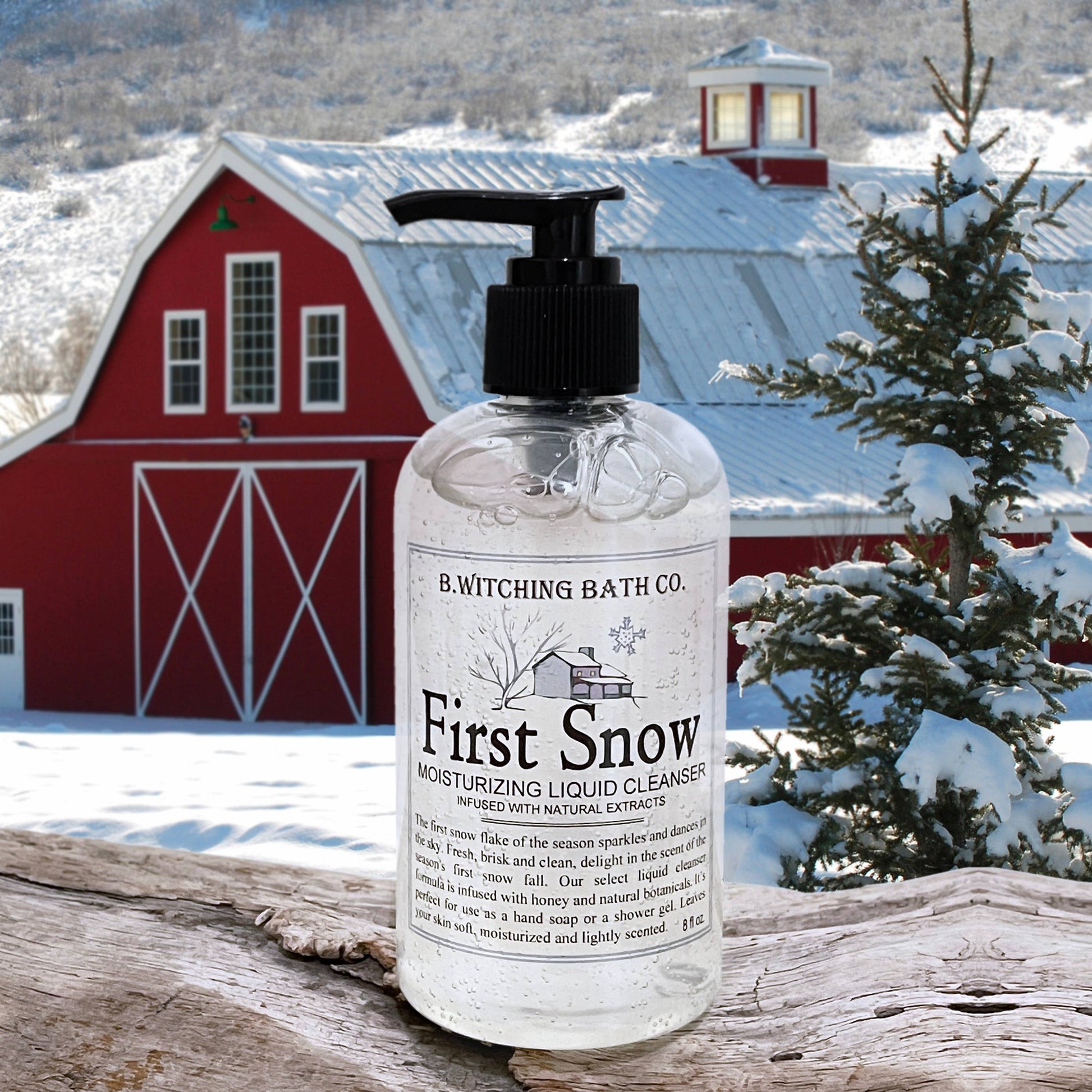 First Snow Holiday Liquid Soap 8oz - PoshaBella