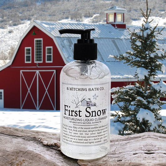 First Snow Holiday Liquid Soap 8oz - PoshaBella