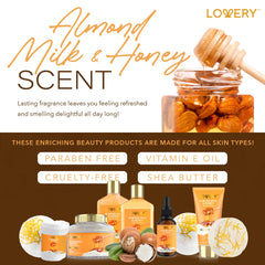 10Pc Almond Milk & Honey Beauty & Personal Set