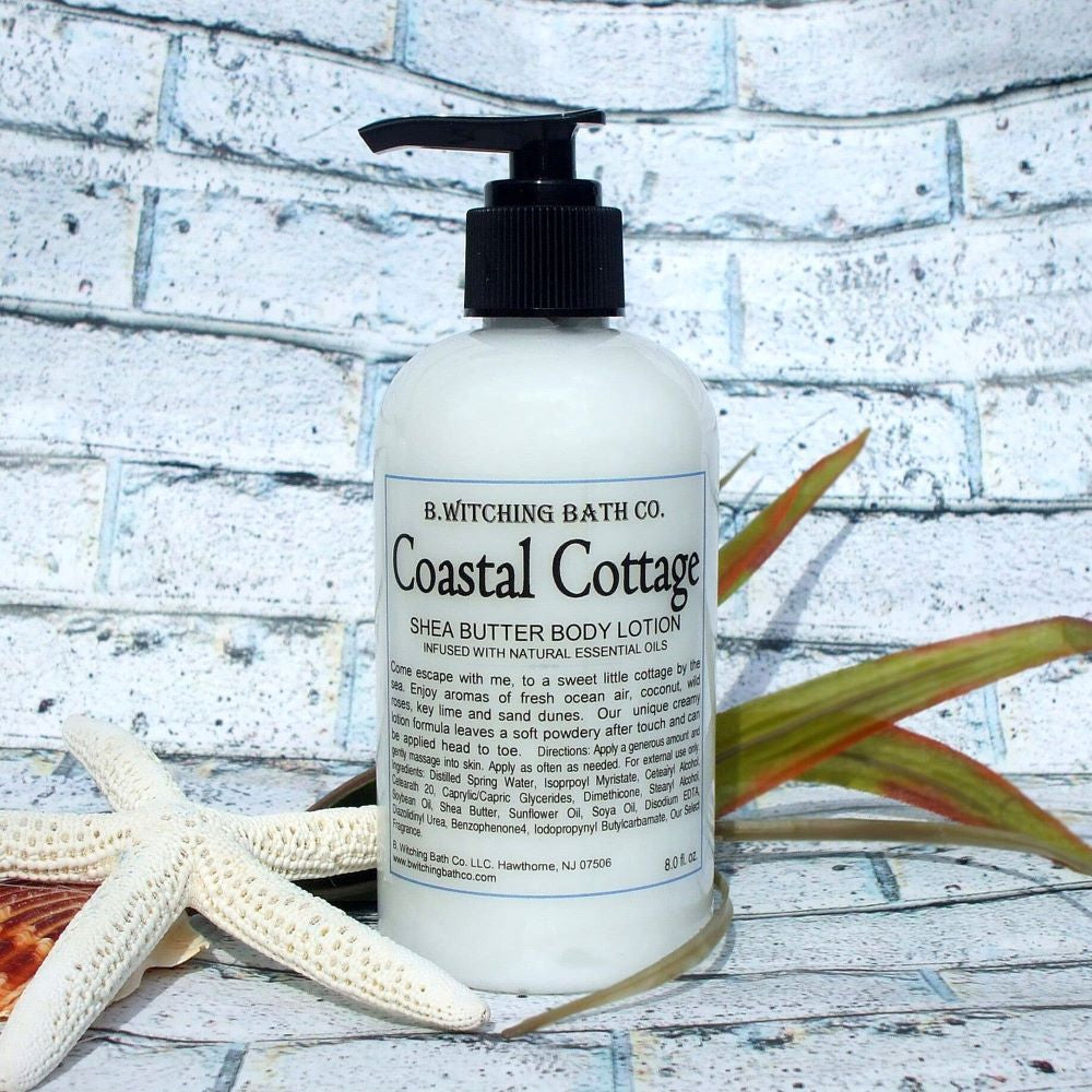 8oz. Coastal Cottage Shea Butter Body Lotion - PoshaBella