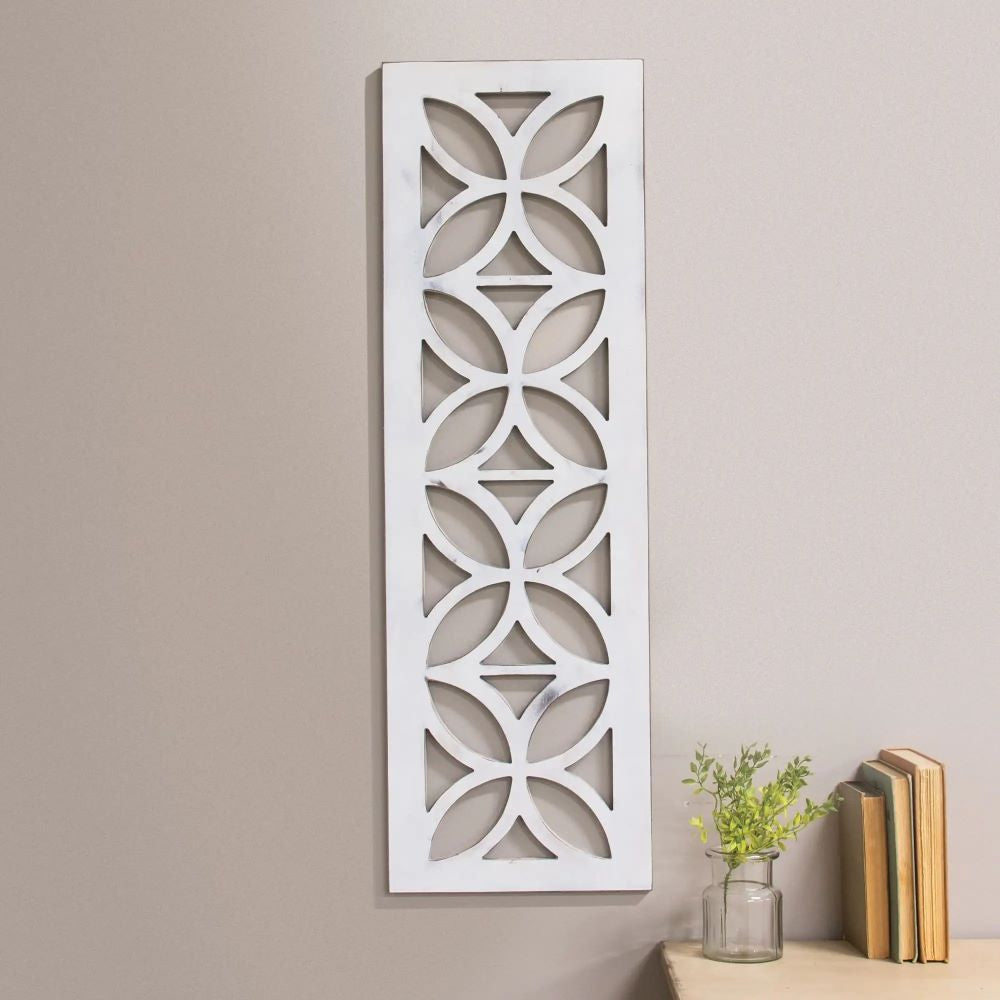 Distressed White Architectural Cutout - PoshaBella
