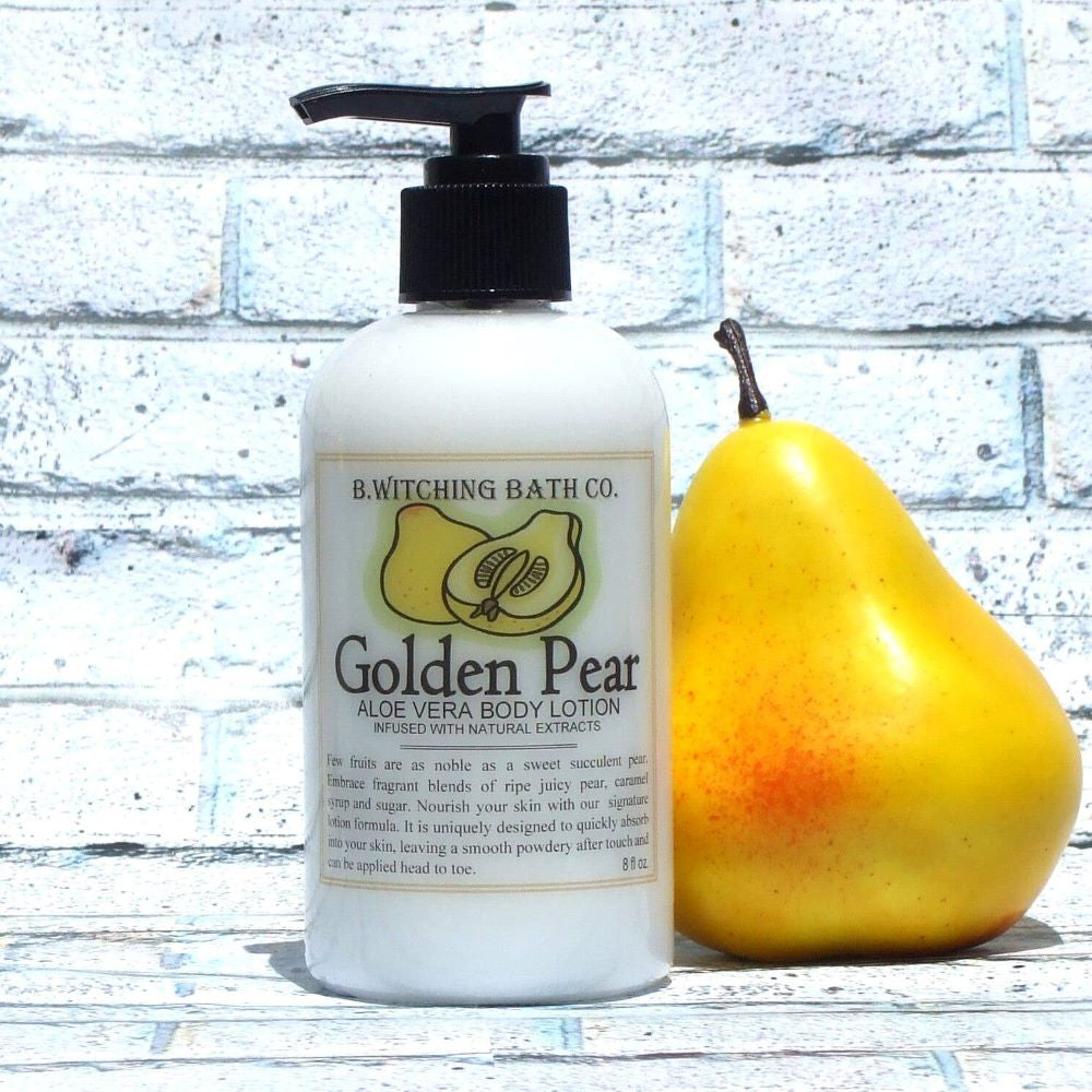 8oz. Golden Pear Aloe Vera Body Lotion - PoshaBella
