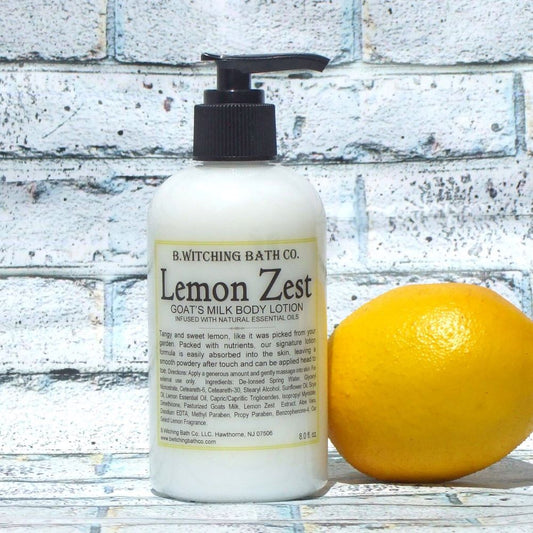 8oz Lemon Zest Goat's Milk Body Lotion - PoshaBella