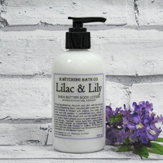 8oz Lilac & Lily Shea Butter Body Lotion - PoshaBella