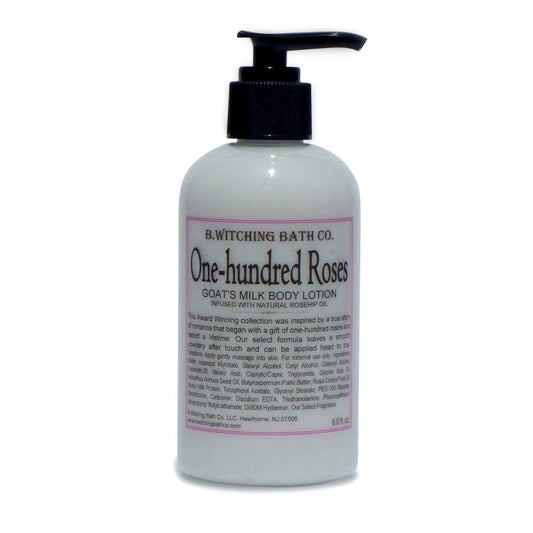 8oz One-hundred Roses Goat's Milk Body Lotion - PoshaBella
