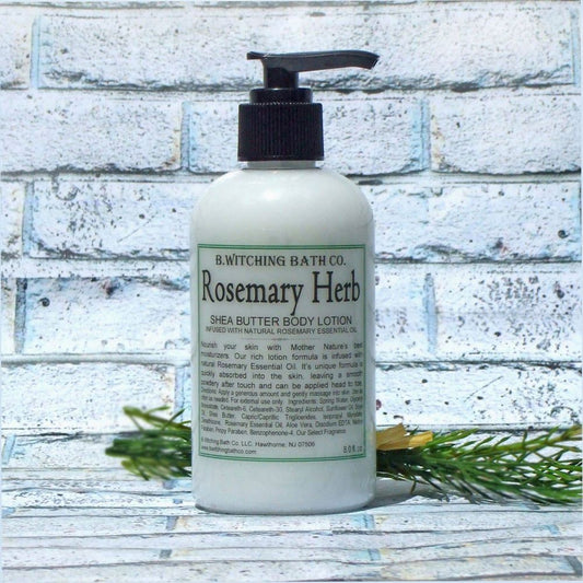 8oz. Rosemary Herb Shea Butter Body Lotion - PoshaBella