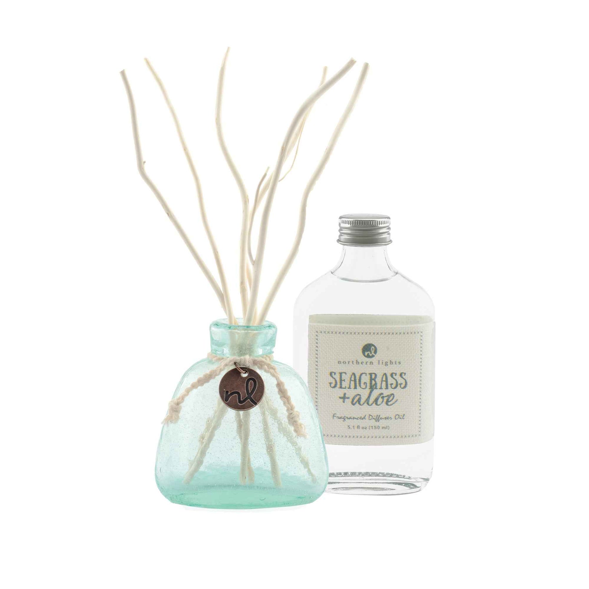 Windward - Seagrass and Aloe - Reed Diffuser - PoshaBella