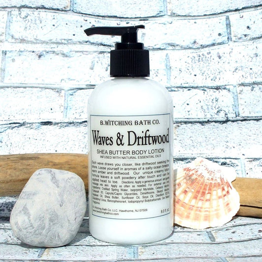 8oz. Waves & Driftwood Shea Butter Body Lotion - PoshaBella