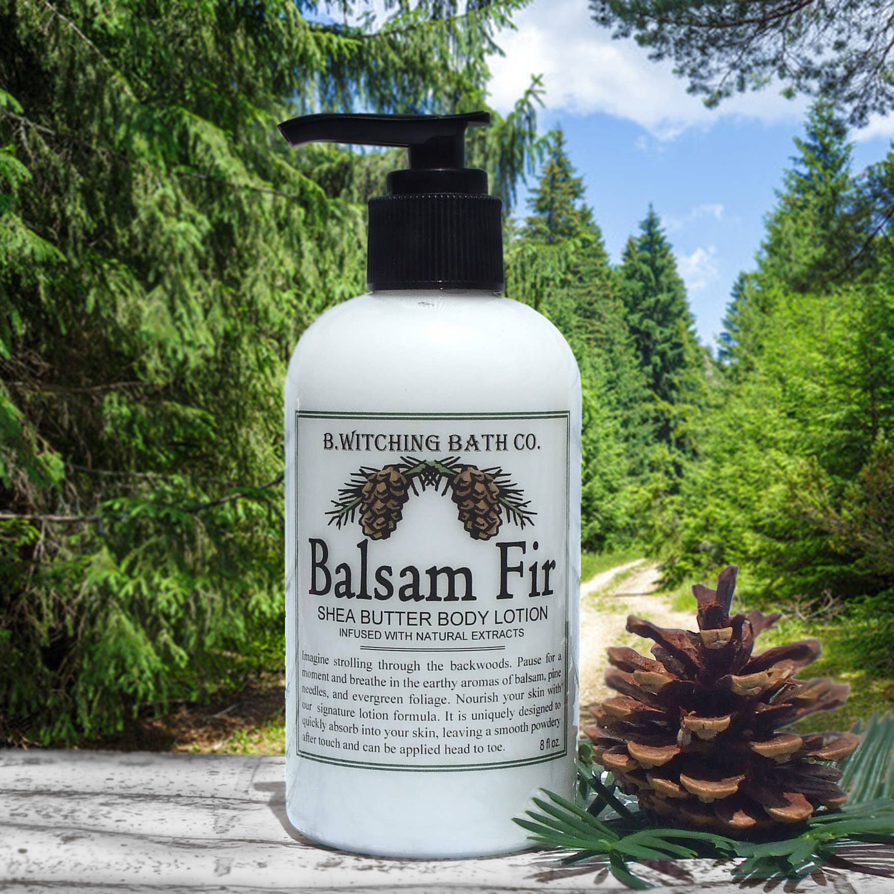 Balsam Fir Holiday Lotion 8oz - PoshaBella
